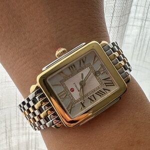 Michele watch two tone with diamonds